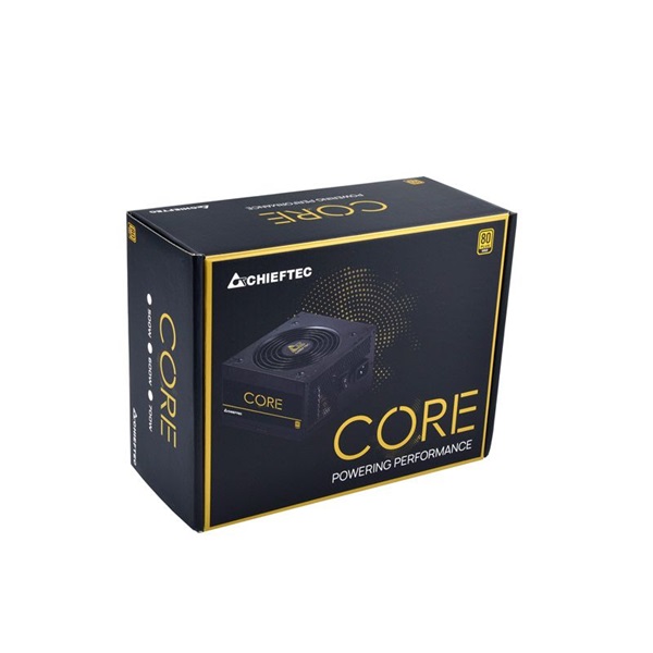Chieftec Core 500W 80+ Gold ventillátorral dobozos tápegység