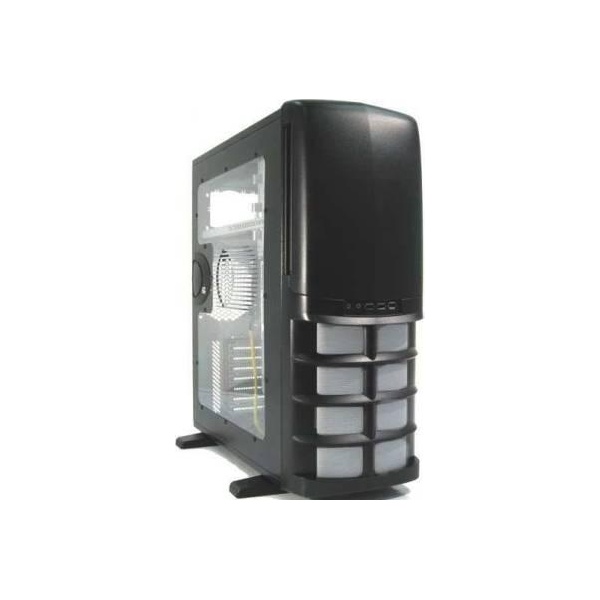 Chieftec GIGA GX-01BW-OP Plexi oldallapos FEKETE (TÁP NÉLKÜL) ház