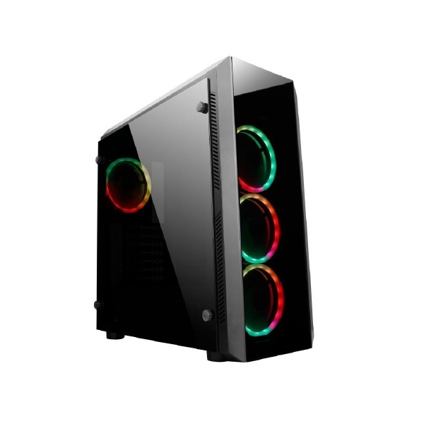 CHIEFTEC GL-02B-OP fekete (táp nélküli) ablakos ATX ház