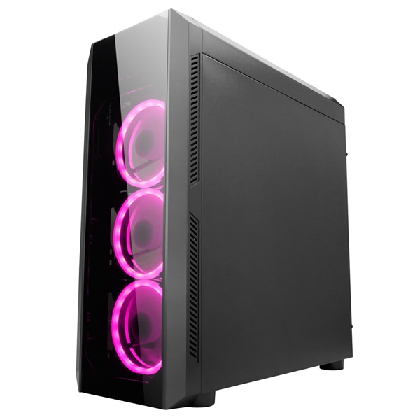 CHIEFTEC GL-02B-OP fekete (táp nélküli) ablakos ATX ház