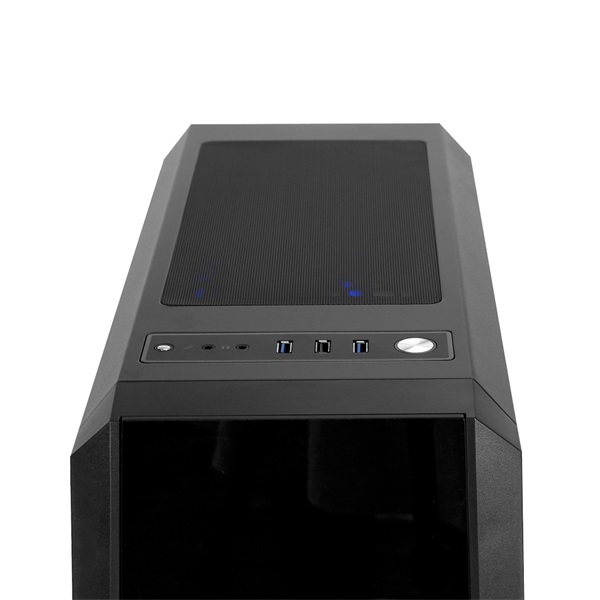 CHIEFTEC GL-02B-OP fekete (táp nélküli) ablakos ATX ház
