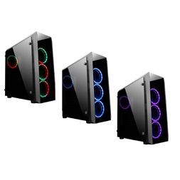 CHIEFTEC GL-02B-OP fekete (táp nélküli) ablakos ATX ház