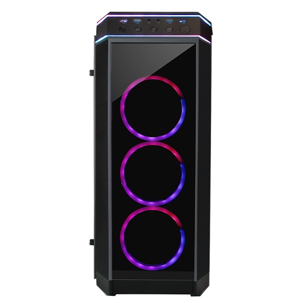 CHIEFTEC GP-02B-OP fekete (táp nélküli) ablakos ATX ház
