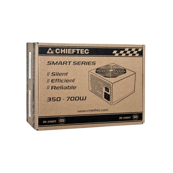 Chieftec GPS-600A8 600W PFC 12 cm ventilátorral dobozos tápegység