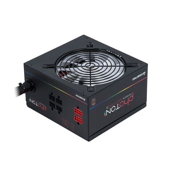 Chieftec Photon 650W ventillátorral félmoduláris RGB dobozos tápegység
