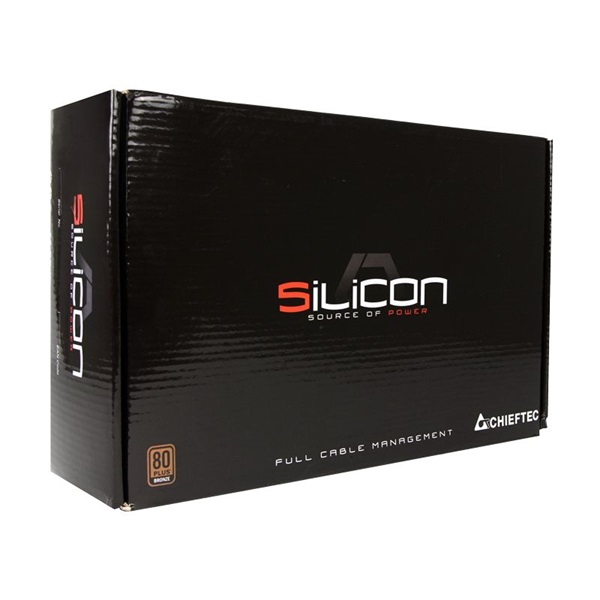 Chieftec Silicon 650W 80+ Bronze ventillátorral moduláris dobozos tápegység