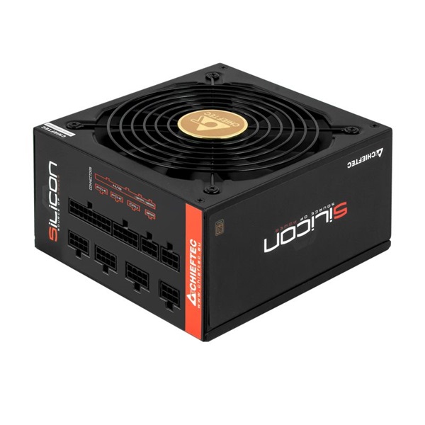 Chieftec Silicon 750W 80+ Bronze ventillátorral moduláris dobozos tápegység