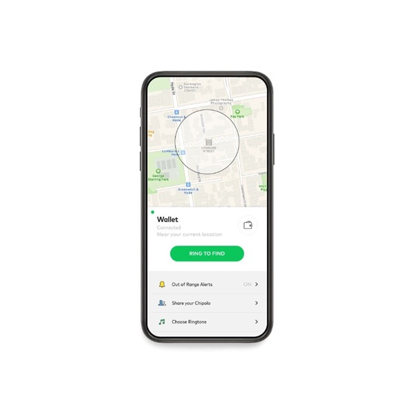 Chipolo CARD Bluetooth fehér tárgykereső