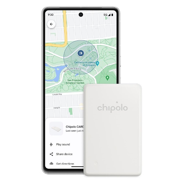 Chipolo CARD Point Google Find My Device fehér tárgykereső
