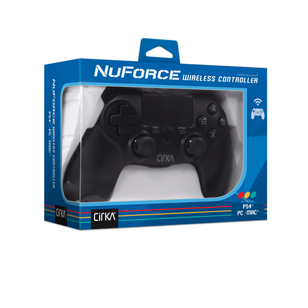 Cirka M07526-BK NuForce PS4/PC/Mac vezeték nélküli fekete kontroller