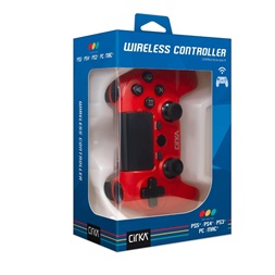 Cirka M07526-RD NuForce PS4/PC/Mac vezeték nélküli piros kontroller