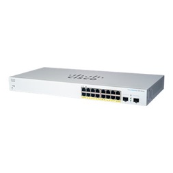 Cisco CBS220-16P-2G 16x GbE PoE+ LAN 2x SFP port L2 smart menedzselhető PoE+ switch