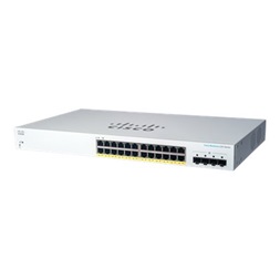 Cisco CBS220-24P-4G 24x GbE PoE+ LAN 4x SFP port L2 smart menedzselhető PoE+ switch