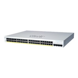 Cisco CBS220-48FP-4X 48x GbE PoE+ LAN 4x SFP+ port L2 smart menedzselhető PoE+ switch