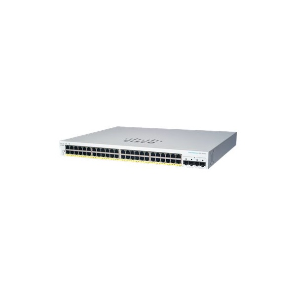 Cisco CBS220-48P-4G 48x GbE PoE+ LAN 4x SFP port L2 smart menedzselhető PoE+ switch