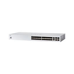 Cisco CBS350-24S-4G 24x SFP 2x combo GbE RJ45/SFP 2x SFP port L3 menedzselhető switch