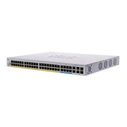 Cisco CBS350-48NGP-4X 40xGbE PoE+ LAN 8x5GbE Multi-Gig PoE+ LAN 2x10GbE RJ45/SFP+ combo 2xSFP+ port L3 menedzs. Multi-Gi