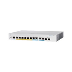 Cisco CBS350-8MGP-2X 6xGbE PoE+ LAN 2x2.5GbE PoE+ LAN 2xcombo Multi-Gig/SFP+ port L3 menedzs. Multi-Gig PoE+ switch