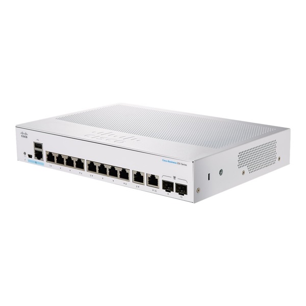 Cisco CBS350-8P-2G 8x GbE PoE+ LAN 2x combo GbE RJ45/SFP port L3 menedzselhető PoE+ switch