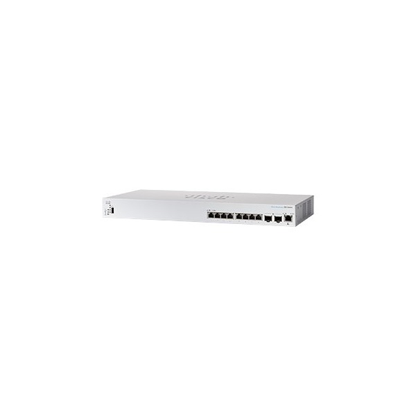 Cisco CBS350-8XT 8x 10GbE LAN 2x combo 10GbE RJ45/SFP port L3 menedzselhető switch