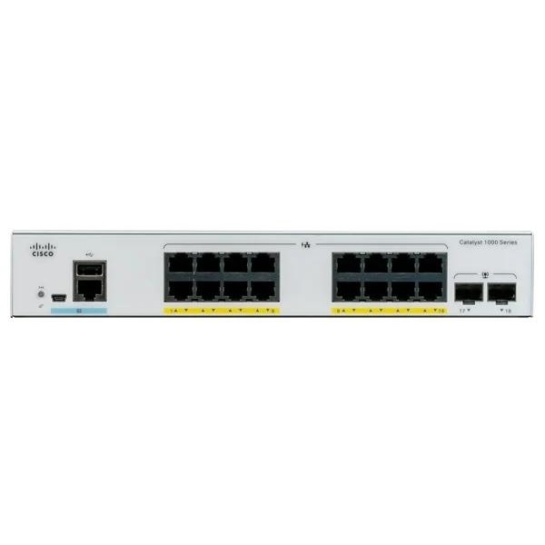 Cisco Catalyst C1000-16T-2G-L 16x GbE LAN 2x SFP port L2 menedzselhető switch
