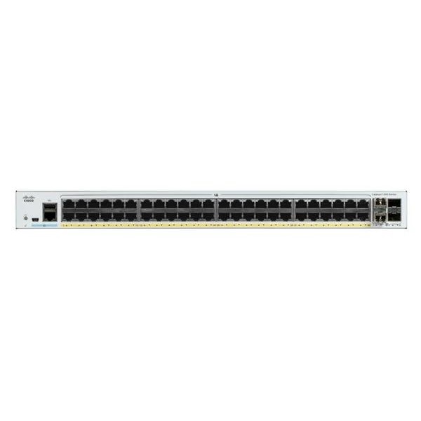 Cisco Catalyst C1000-48FP-4G-L 48x GbE PoE+ LAN 4x SFP port L2 menedzselhető PoE+ switch