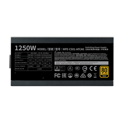 Cooler Master 1250W 80+ Gold ventillátorral moduláris tápegység