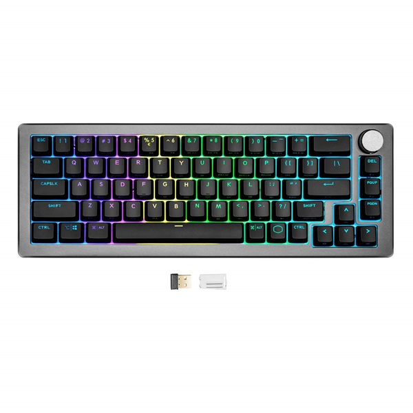 Cooler Master CK721 (Brown Switch) RGB HUN mechanikus vezeték nélküli gamer billentyűzet