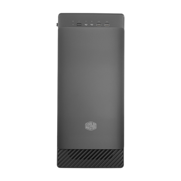 Cooler Master MASTERBOX E500 fekete (táp nélküli) edzett üveg midi ATX ház