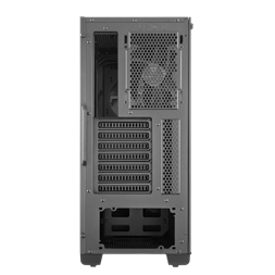 Cooler Master MASTERBOX E500 fekete (táp nélküli) edzett üveg midi ATX ház
