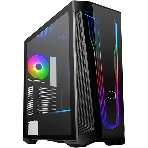 Cooler Master MasterBox 540 táp nélküli ablakos Mid Tower számítógépház fekete