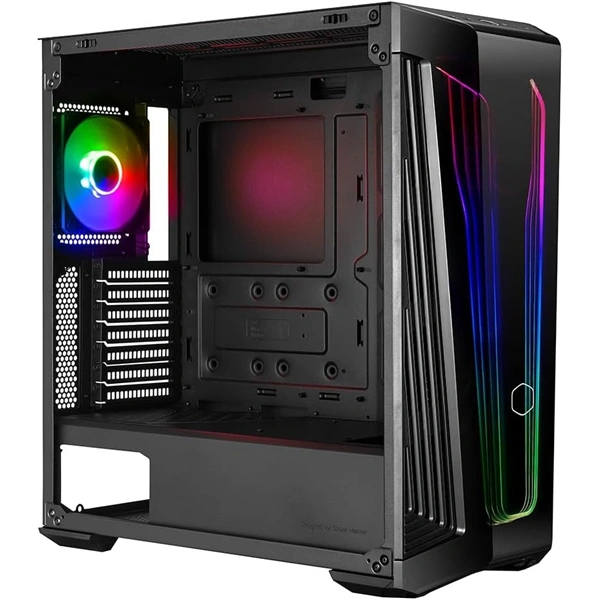 Cooler Master MasterBox 540 táp nélküli ablakos Mid Tower számítógépház fekete