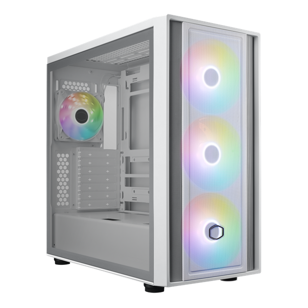 Cooler Master MasterBox MB600 fehér (táp nélküli) ablakos mATX ház