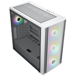 Cooler Master MasterBox MB600 fehér (táp nélküli) ablakos mATX ház
