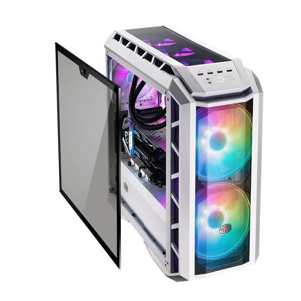 Cooler Master MasterCase H500P Mesh White ARGB fehér (táp nélküli) mATX ház