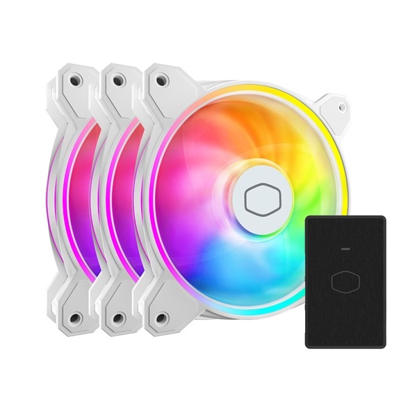Cooler Master MasterFan MF120 Halo2 120mm fehér ventilátor