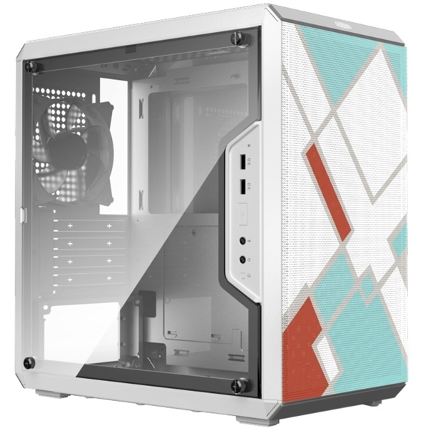 Cooler Master Micro MasterBox Q300L Retro ablakos fehér mATX ház