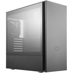 Cooler Master Midi Silencio S600 (Táp nélküli) ablakos fekete ATX ház