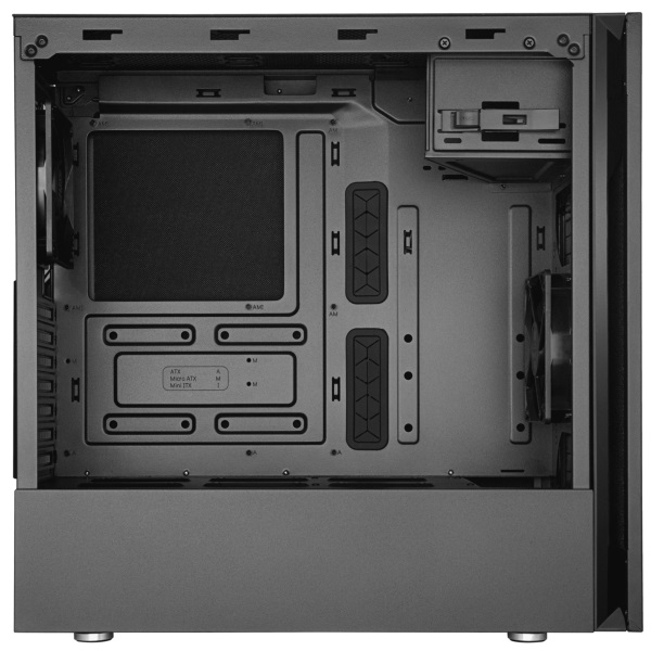 Cooler Master Midi Silencio S600 (Táp nélküli) ablakos fekete ATX ház