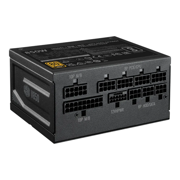 Cooler Master V850 SFX Gold 850W 80+ Gold ventillátorral moduláris tápegység