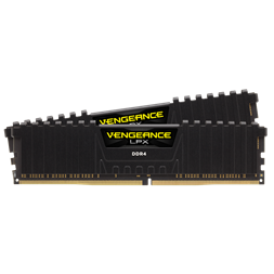 Corsair 16GB/3200MHz DDR-4 VENGEANCE LPX fekete (Kit 2db 8GB) (CMK16GX4M2B3200C16) memória