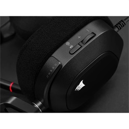 Corsair HS80 RGB USB 7.1 fekete gamer headset