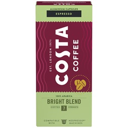 Costa Coffee Bright Blend Espresso Nespresso kompatibilis 10 db kávékapszula