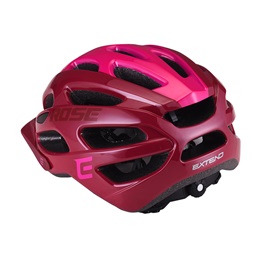 DEMA Extend 52-55 cm bordó-pink kerékpáros sisak