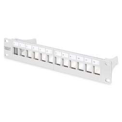 DIGITUS 10" 1U 12port szürke moduláris üres Patch Panel
