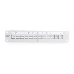 DIGITUS 10" 1U 12port szürke moduláris üres Patch Panel