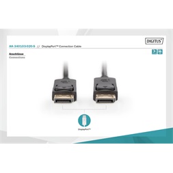 DIGITUS AK-340103-020-S FullHD Display port 2m kábel
