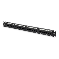 DIGITUS 19" 1U 24port Cat.5e fekete árnyékolatlan Patch Panel
