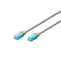 DIGITUS CAT5e U/UTP PVC 0,5m szürke patch kábel