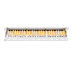 DIGITUS 19" 1U 24port Cat.6 kompakt szürke árnyékolt Patch Panel